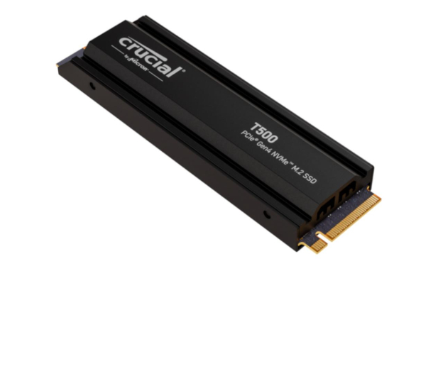 CRUCIAL 2TB M.2 PCIe Gen4 NVMe T500 Heatsink CT2000T500SSD5 - 1192914 - zdjęcie 2